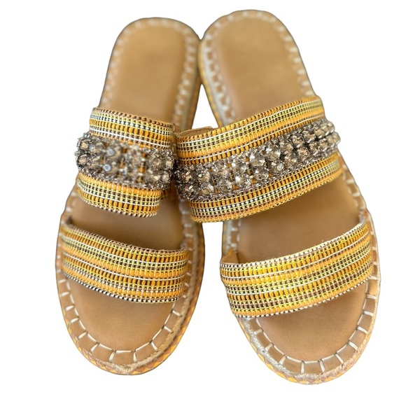 Crown Vintage Mitanni Slides Slides Size 7.5M - Picture 1 of 11